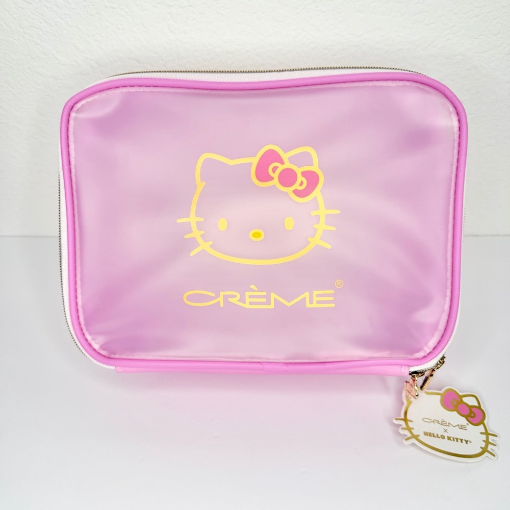 Hello Kitty Pink and White ombré beauty travel case